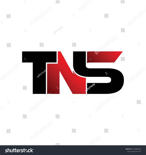 Tns Letter Monogram Logo Design Vector Stock Vector (Royalty Free ...