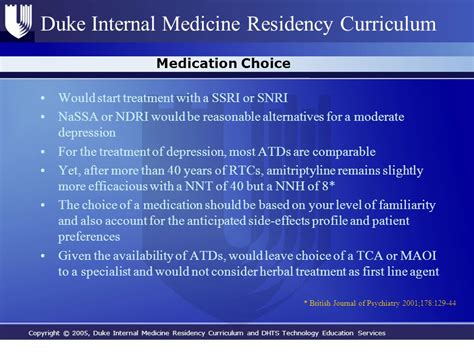 Copyright © 2005, Duke Internal Medicine Residency Curriculum and DHTS Technology Education ...