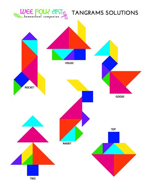 Tangram Figuras Para Imprimir Plantillas Incluidas A02