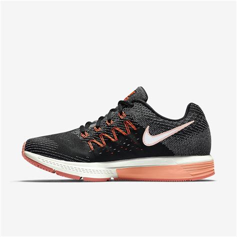 Nike Womens Air Zoom Vomero 10 Running Shoes - Black/Orange - Tennisnuts.com