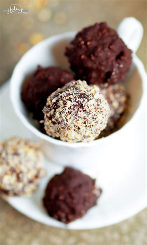 Healthy Homemade Ferrero Rocher - UK Health Blog - Nadia's Healthy Kitchen