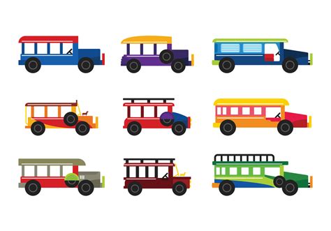 Jeepney Vector 137640 Vector Art at Vecteezy