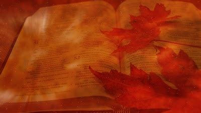 Bible And Autumn Leaves Still Background | Videos2Worship: Motion Backgorunds