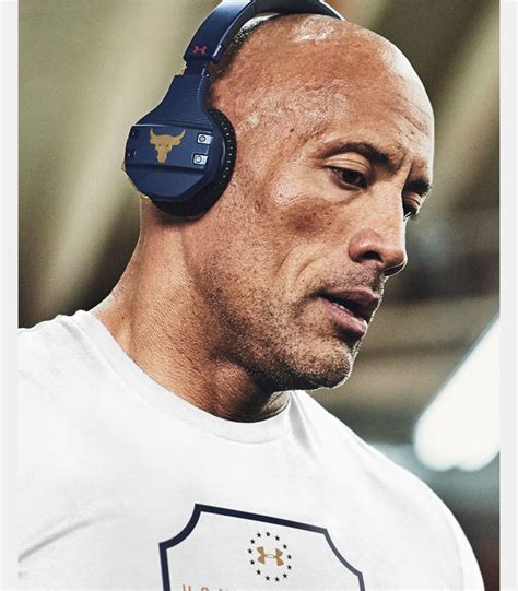 The Rock Under Armour Headphones Now Available in Navy Gold | FighterXFashion.com