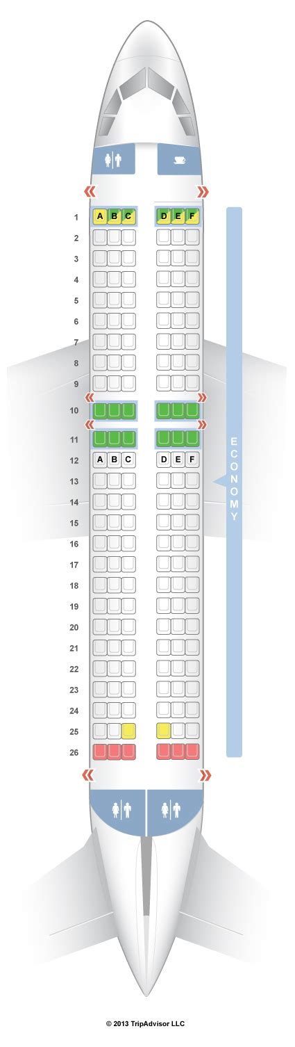 SeatGuru Seat Map easyJet Airbus A319 (319)