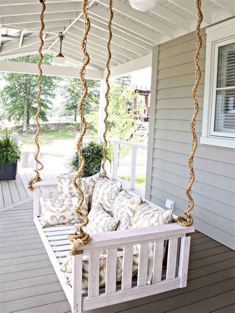 01 Inspiring Farmhouse Porch Swing Outdoor Ideas in 2020 | Farmhouse porch swings, Porch swing ...