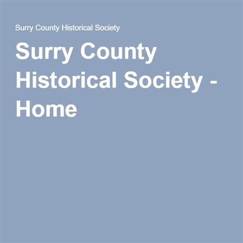 Surry County Historical Society