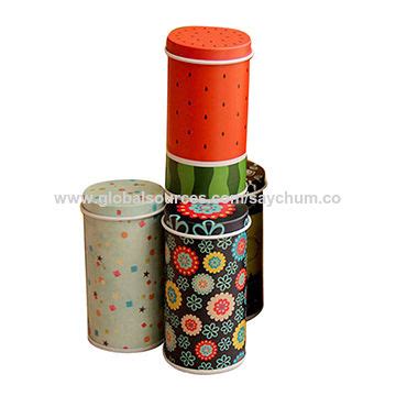 Buy Wholesale China Lovely Gifts Cylindrical Cartoon Tin Box Style ...