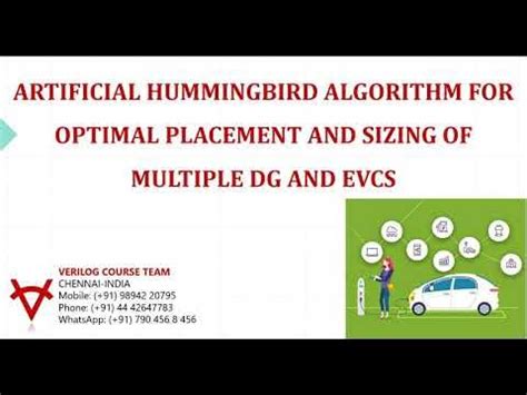 ARTIFICIAL HUMMINGBIRD ALGORITHM FOR OPTIMAL PLACEMENT AND SIZING OF ...