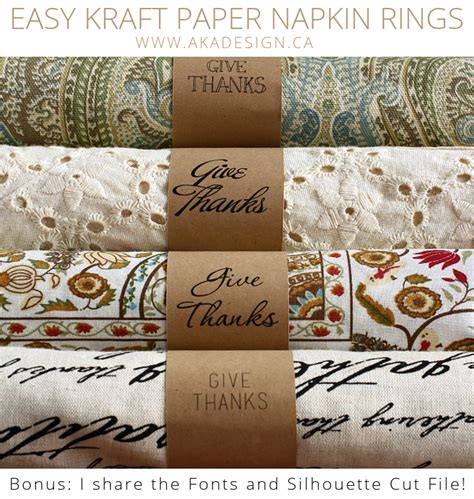 10 Terrific Fall and Thanksgiving Napkin Ring Tutorials | Random Acts of Crafts