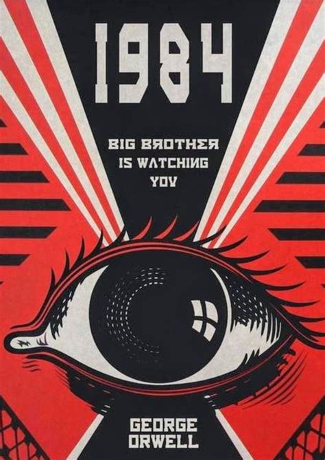 1984 by George Orwell | 1984 book, Book cover art, Book posters