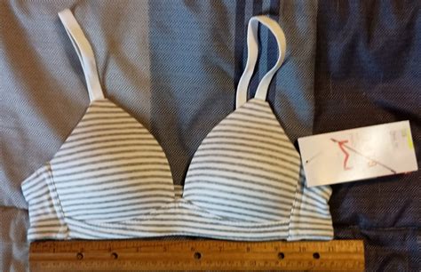 Maidenform Sz 30A Blue & White Striped Girls Bralette NWT S&L | eBay