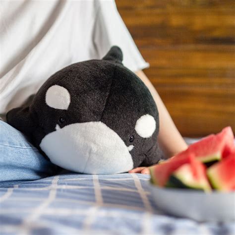 Chubby Orcinus Orca Plush Stuffed Toys Killer Whale Plushie Pillow