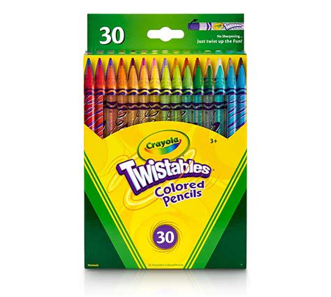 Crayola Twistables Colored Pencils, Always Sharp, Art Tools for Kids ...