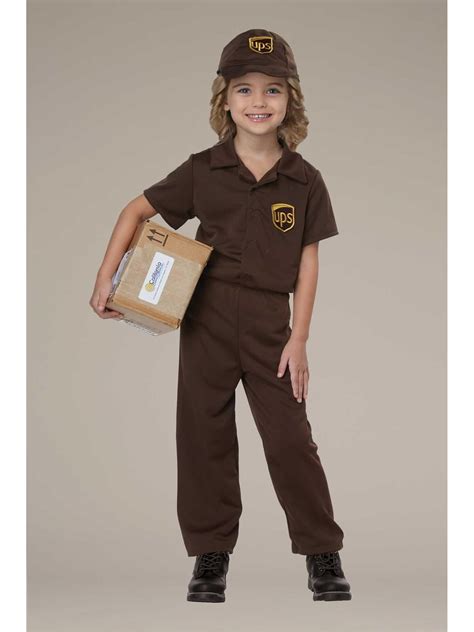 UPS Driver Costume for Kids - Chasing Fireflies