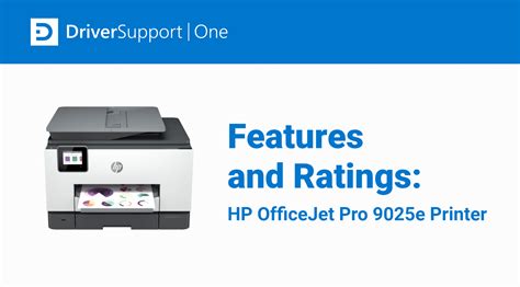 Features and Ratings: HP OfficeJet Pro 9025e Printer