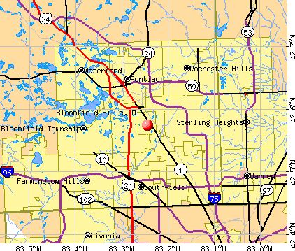 Bloomfield Hills, Michigan (MI 48304) profile: population, maps, real ...