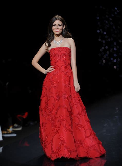 Victoria Justice - Red Dress Collection Fashion Show in New York - February 2014 • CelebMafia