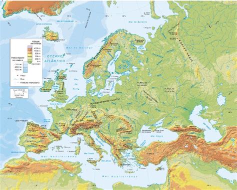 Mapa da Europa: físico, político, regionais - Mundo Educação