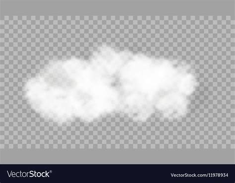 Realistic cloud on transparent background Vector Image