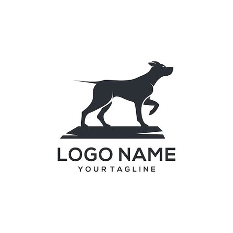 Vector logo perro | Vector Premium