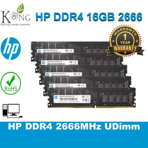 HP V2 DDR4 2666 MHz U-DIMM 16GB RAM 2RX8 PC4 CL19 PC Desktop Ram ...