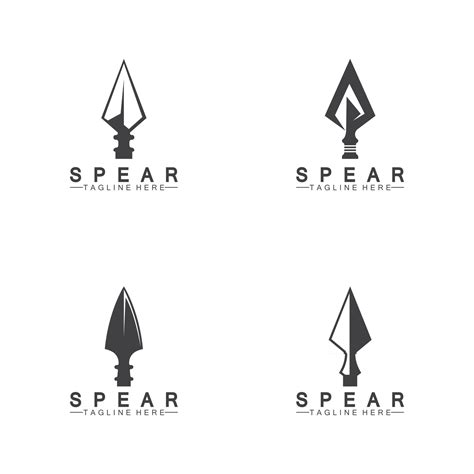 Spear logo icon vector illustration design 2492919 Vector Art at Vecteezy