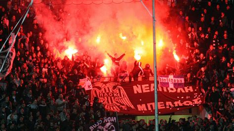 Violence halts Greek Cup clash between PAOK and Olympiakos | Football ...