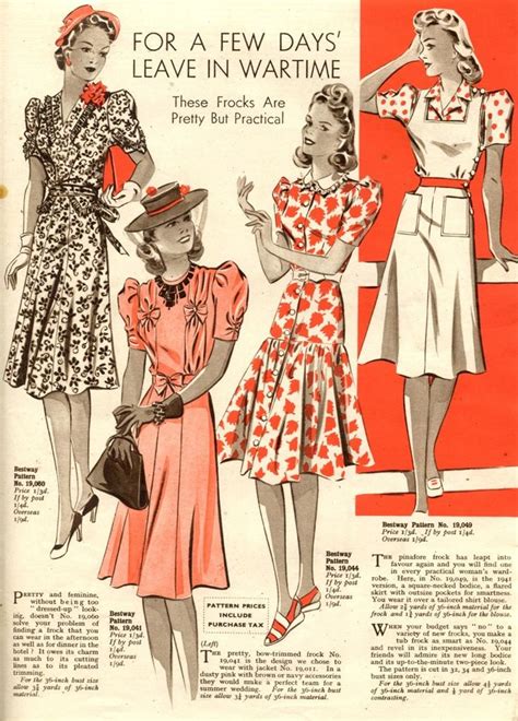 Wartime Fashion | Vintage fashion, Wwii fashion, Vintage outfits