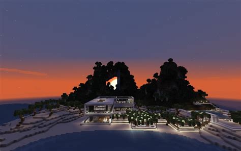 Tropical Island House Minecraft Map