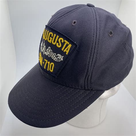 Vintage USS Augusta SSN-710 Hat Cap Submarine Dolphin… - Gem