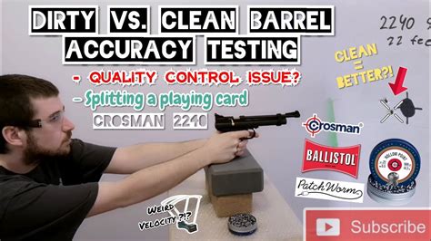 Crosman 2240 Clean Vs. Dirty barrel accuracy test // Quality control ...