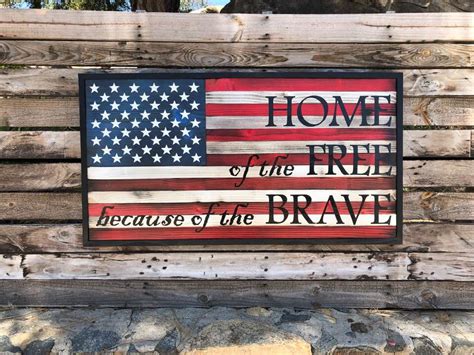 Home of the Free – Your American Flag Store – Wood Flags – American Made