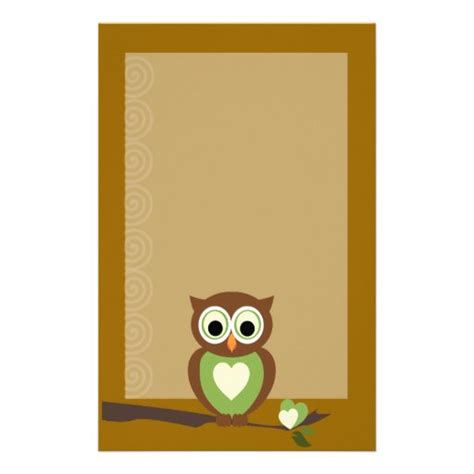 Owl Stationery | Zazzle