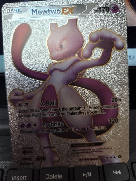 Mavin | Shiny Mewtwo EX Pokemon Silver Foil Card