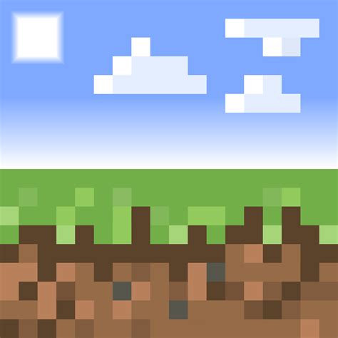 Pixel minecraft style land background. 2948784 Vector Art at Vecteezy