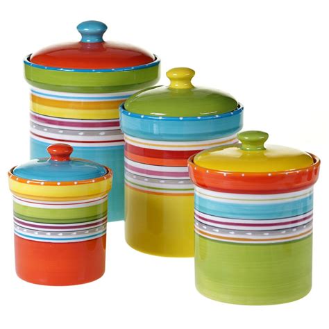 Certified International Mariachi Multi-size Multi-color Canister Set (4 ...