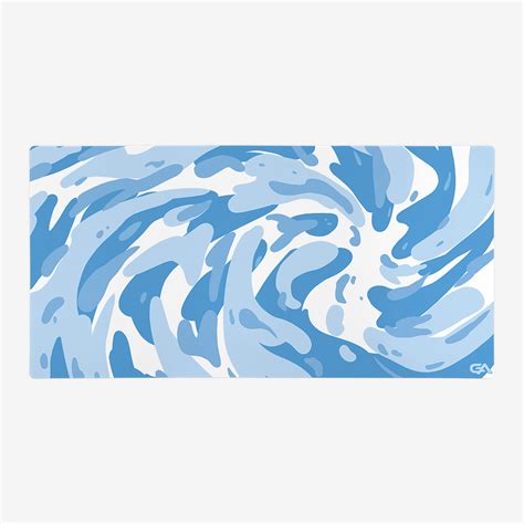 Icy Cyan Swirl Mousepad – GutzyAiden