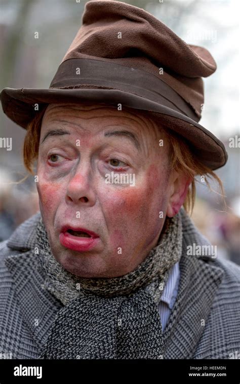 Close-up portrait of Uriah Heep, a character from the Charles Dickens book of David Copperfield ...