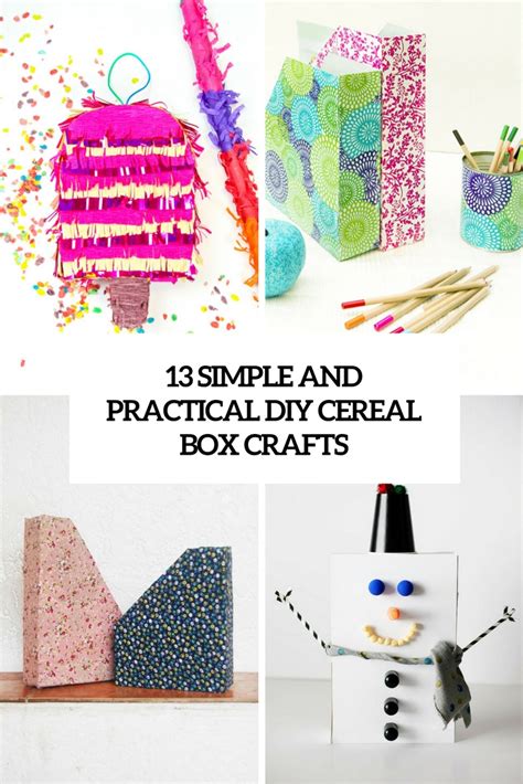 13 Simple And Practical DIY Cereal Box Crafts - Shelterness