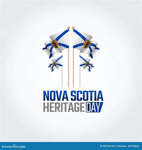 Vector Graphic of Nova Scotia Heritage Day Stock Vector - Illustration ...