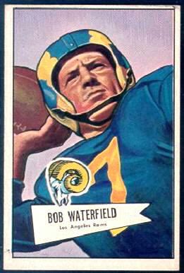 1952 Bowman Large Football Card #137: Bob Waterfield