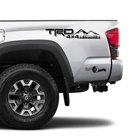 TRD 4x4 Off Road TOYOTA Field Forest Mountains Decals Stickers for Tacoma Tundra 4Runner Hilux ...