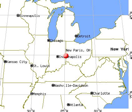 Map Of New Paris Ohio | Maps Of Ohio