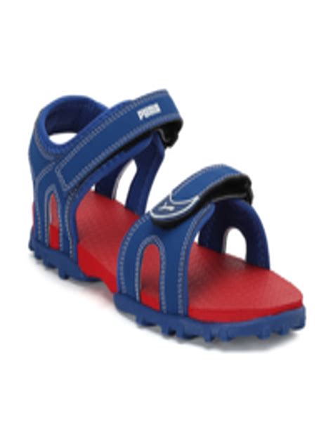 Buy PUMA Boys Blue Track Jr DP Sports Sandals - Sports Sandals for Boys 1978076 | Myntra