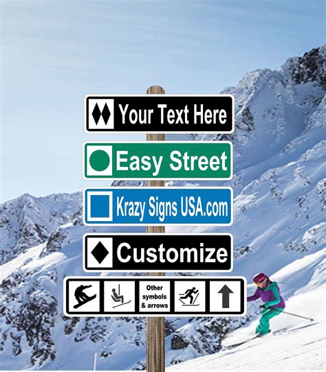 Large Custom Ski Sign Personalized Ski Sign Ski Trail Ski - Etsy Canada