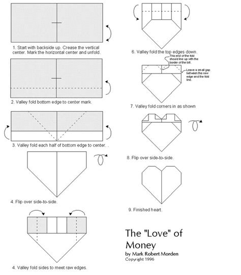 step by step origami heart - PrideMariah