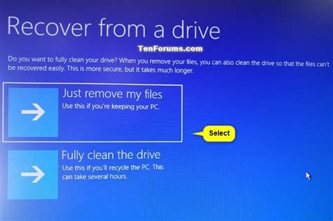 Recover Windows 10 from a Recovery Drive | Tutorials