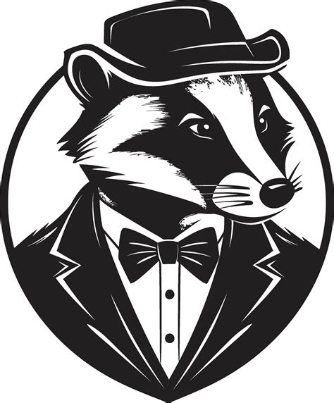 Regal Badger Logo Badger Sovereign Insignia 32834863 Vector Art at Vecteezy