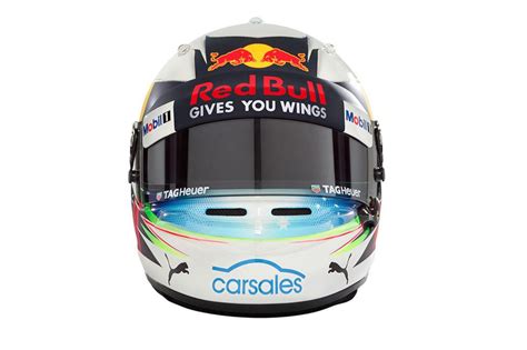 Helmet of Daniel Ricciardo, Red Bull Racing at Daniel Ricciardo 2017 helmet